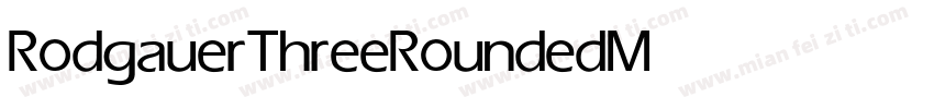 RodgauerThreeRounded Medium字体转换